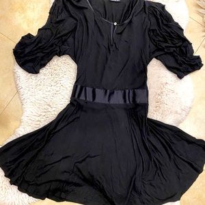 Arden B Fit and flare dress size l ruffle sleeve